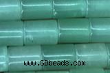 TUBE51 15 inches 6*8mm tube green aventurine gemstone beads
