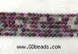 CAA2329 15.5 inches 4mm round banded agate gemstone beads