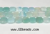 CAA4761 15.5 inches 18*18mm square banded agate beads wholesale