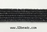 CAA5437 15.5 inches 6*8mm faceted rondelle agate gemstone beads