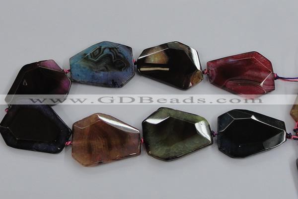 CAA623 15.5 inches 38*48mm freeform dragon veins agate beads