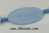 CAA743 15.5 inches 21*40mm oval blue lace agate beads wholesale