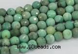 CAB06 15.5 inches 6mm faceted round green grass agate gemstone beads