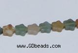 CAB458 15.5 inches 8*8mm star indian agate gemstone beads wholesale