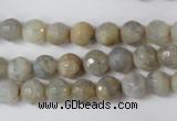 CAG1505 15.5 inches 8mm faceted round fire crackle agate beads