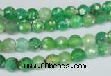CAG1516 15.5 inches 8mm faceted round fire crackle agate beads