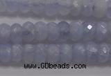CAG5993 15.5 inches 4*6mm faceted rondelle blue lace agate beads