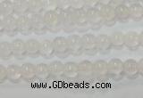 CAG6500 15.5 inches 4mm round Brazilian white agate beads