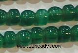 CAG6628 15.5 inches 8*13mm peanut-shaped green agate gemstone beads