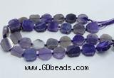CAG7358 15.5 inches 18*20mm - 20*22mm octagonal dragon veins agate beads
