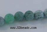 CAG7548 15.5 inches 16mm round frosted agate beads wholesale