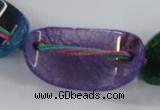 CAG8511 15.5 inches 25*35mm - 20*40mm dragon veins agate beads