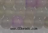 CAG8931 15.5 inches 6mm round matte colorful agate beads wholesale