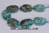 CAG9413 15.5 inches 40*50mm - 42*55mm freeform ocean agate beads