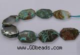 CAG9531 15.5 inches 35*45mm - 40*50mm freeform ocean agate beads