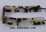 CAG9535 15.5 inches 35*55mm rectangle grey agate gemstone beads