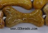 CAG9538 15.5 inches 22*40mm - 25*45mm bone chrysanthemum agate beads