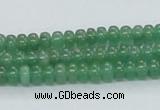 CAJ10 15.5 inches 4*6mm rondelle green aventurine jade beads