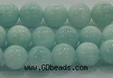 CAM1502 15.5 inches 8mm round natural peru amazonite beads