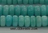 CAM1602 15.5 inches 5*8mm rondelle natural peru amazonite beads