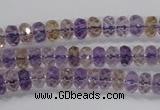 CAN15 15.5 inches 4*6mm faceted rondelle natural ametrine beads