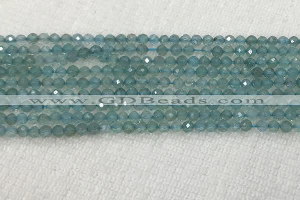 CAP620 15.5 inches 2mm faceted round tiny apatite gemstone beads