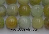 CAQ754 15.5 inches 12mm round aquamarine beads wholesale