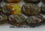CAR548 15.5 inches 12*15mm - 13*17mm oval natural amber beads