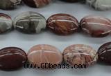 CBD72 15.5 inches 13*18mm oval brecciated jasper gemstone beads