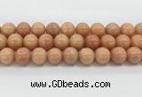 CCA518 15.5 inches 14mm round peach calcite gemstone beads wholesale