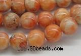 CCA53 15.5 inches 12mm round orange calcite gemstone beads wholesale