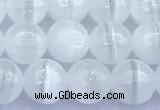 CCA541 15 inches 7mm round white calcite beads