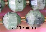 CCB1007 15 inches 9*10mm faceted diopside quartz beads