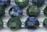 CCB1441 15 inches 7mm - 8mm faceted chrysocolla beads