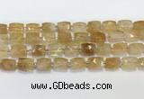 CCB892 11*15mm-12*16mm faceted cuboid citrine beads wholesale