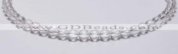 CCC02 15 inches 8mm round white crystal beads Wholesale