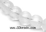 CCC08 15.5 inches 12mm round white crystal beads Wholesale