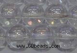 CCC402 15.5 inches 8mm round AB-color white crystal beads