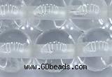 CCC638 15 inches 10mm round white crystal beads, 2mm hole