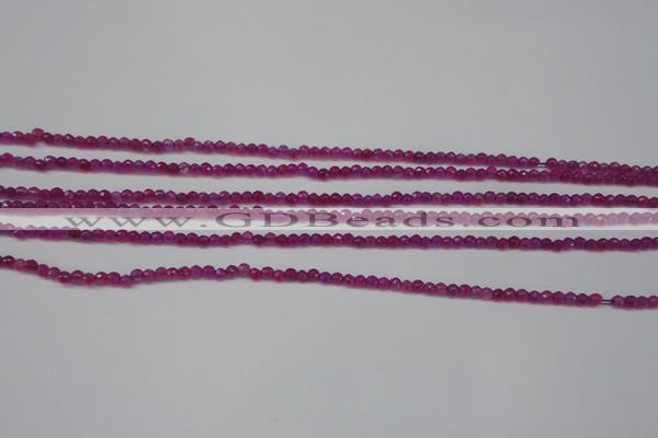 CCN1310 15.5 inches 3mm faceted round candy jade beads wholesale