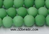 CCN2539 15.5 inches 10mm round matte candy jade beads wholesale
