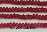 CCN4102 15.5 inches 2*4mm faceted rondelle candy jade beads