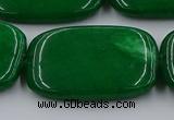 CCN4212 15.5 inches 30*40mm rectangle candy jade beads wholesale