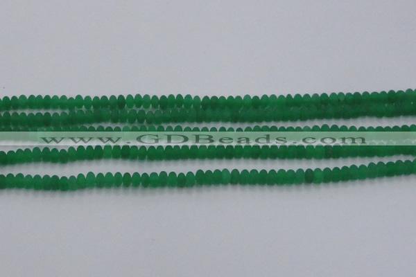 CCN4503 15.5 inches 3*5mm rondelle matte candy jade beads