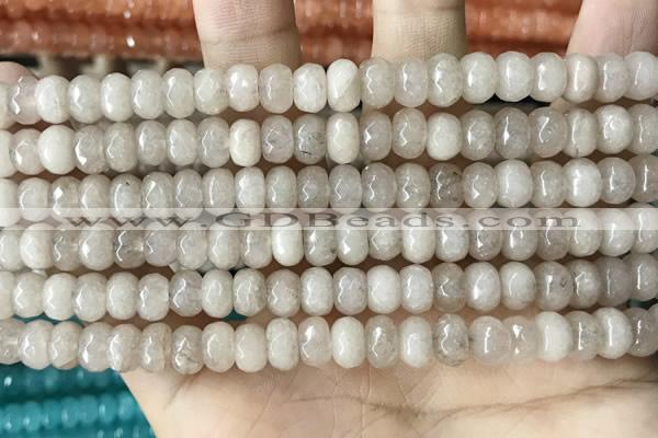 CCN5134 15 inches 5*8mm faceted rondelle candy jade beads