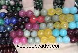 CCN5819 15 inches 10mm faceted round candy jade beads
