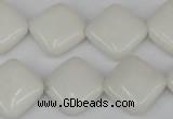 CCN595 15.5 inches 15*15mm diamond candy jade beads wholesale