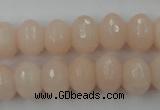 CCN916 15.5 inches 10*14mm faceted rondelle candy jade beads