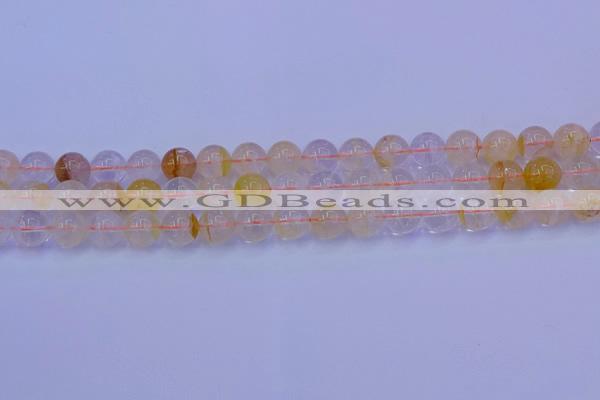 CCR363 15.5 inches 10mm round citrine beads wholesale