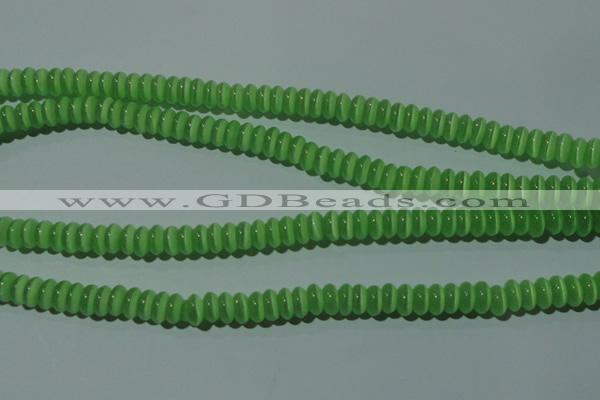 CCT243 15 inches 3*6mm rondelle cats eye beads wholesale